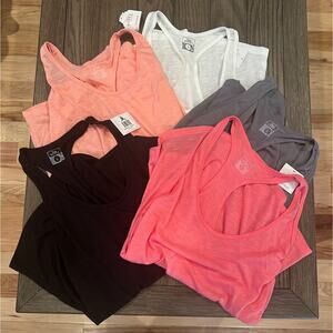 Sexy Basics Women's Pack Of 5 Racerback Athletic Tank Top L NWT